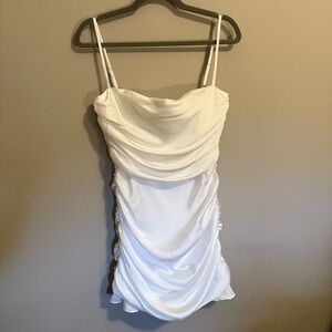 NWT Nookie Cooper Mini LWD White Mini Dress LARGE